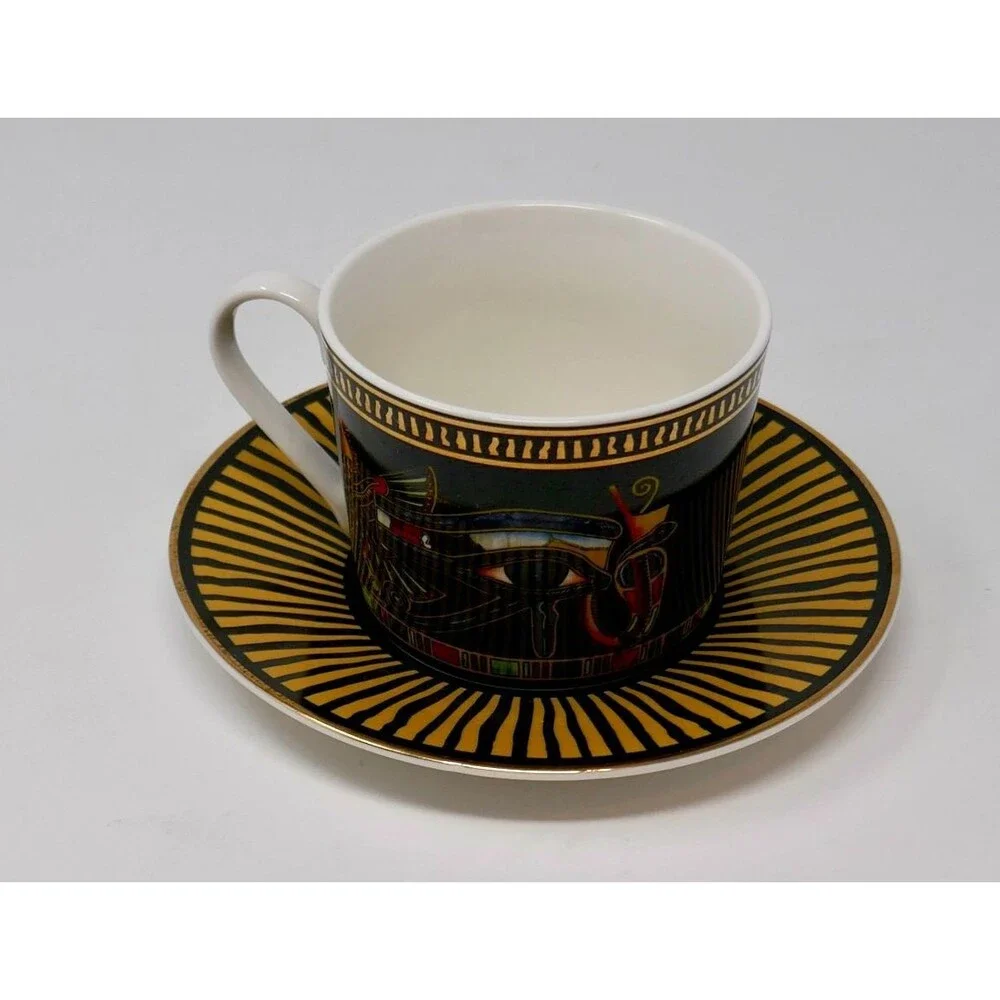The Play Agency King Tut Black Eye of Ra Bone China Cup & Saucer